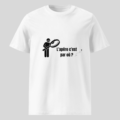 T-shirt "L'apéro c'est par où"