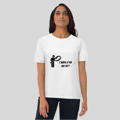 T-shirt "L'apéro c'est par où"