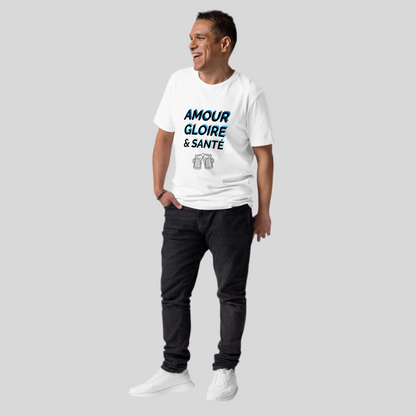 T-shirt "amour, gloire et santé"