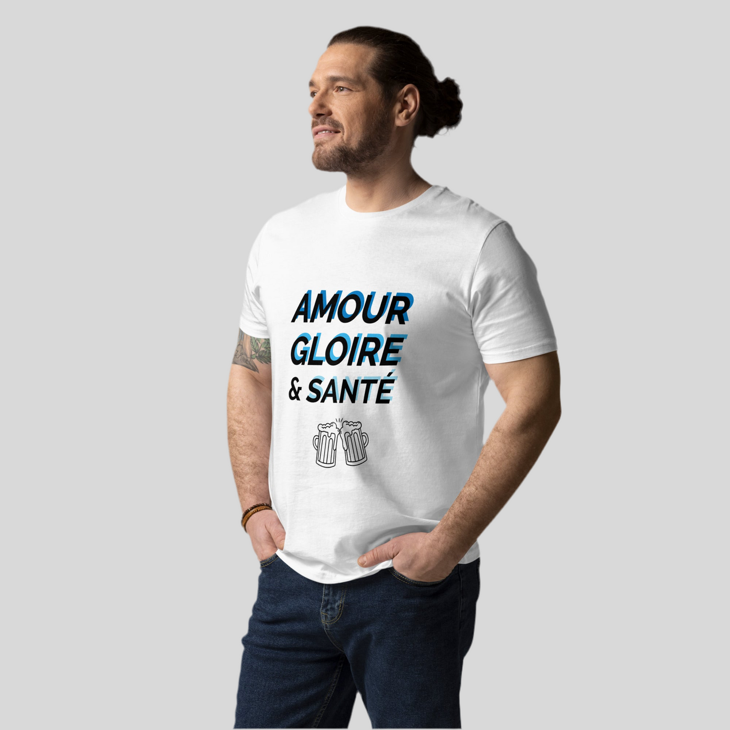 T-shirt "amour, gloire et santé"