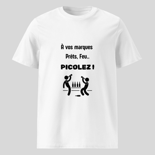 T-shirt "A vos marques, prêts, feu, picolez"