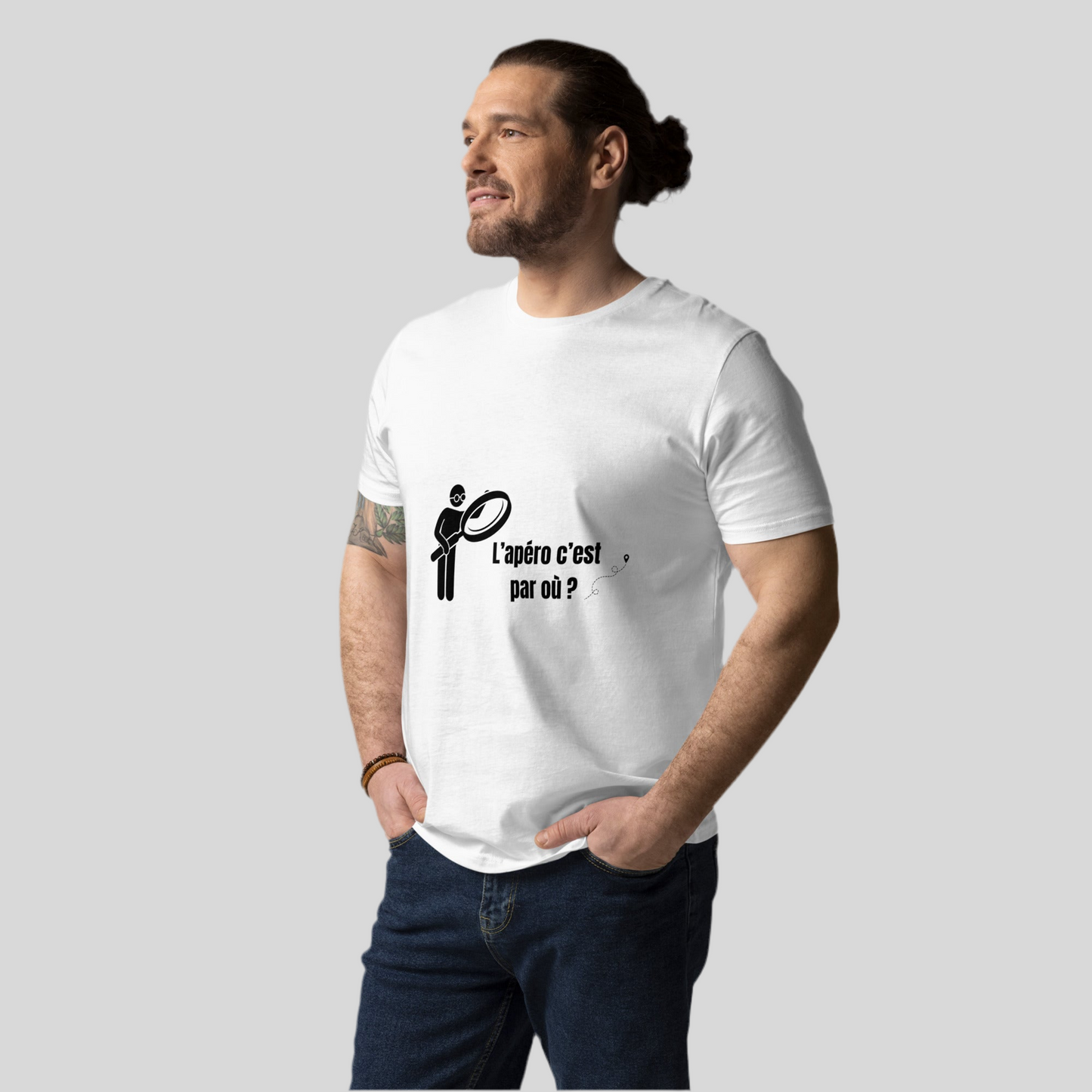 T-shirt "L'apéro c'est par où"