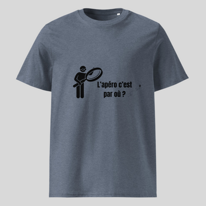 T-shirt "L'apéro c'est par où"