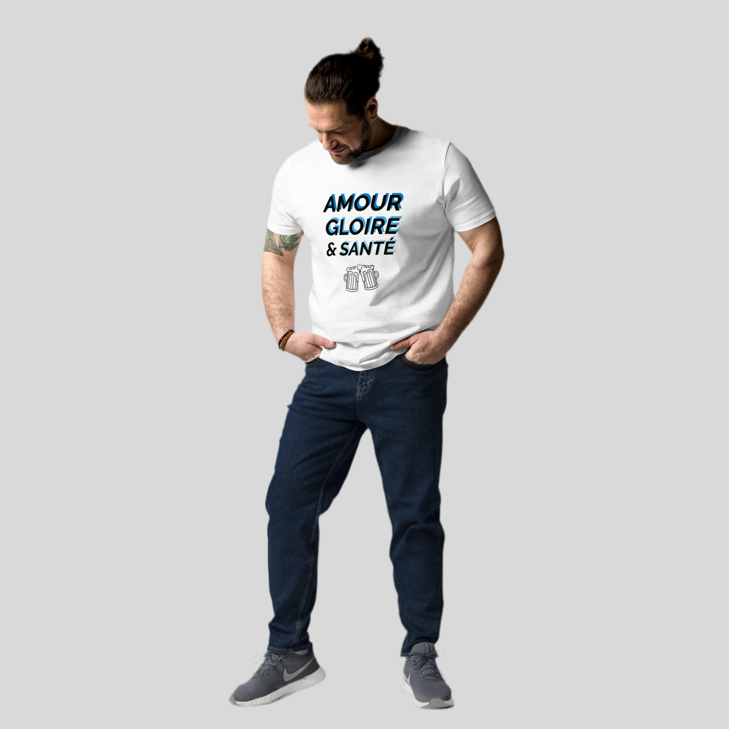 T-shirt "amour, gloire et santé"